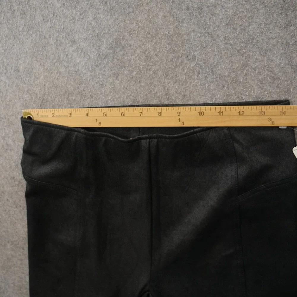 Free People Shorts Womens Small Black Bike Heatwave Faux Suede Stretch New